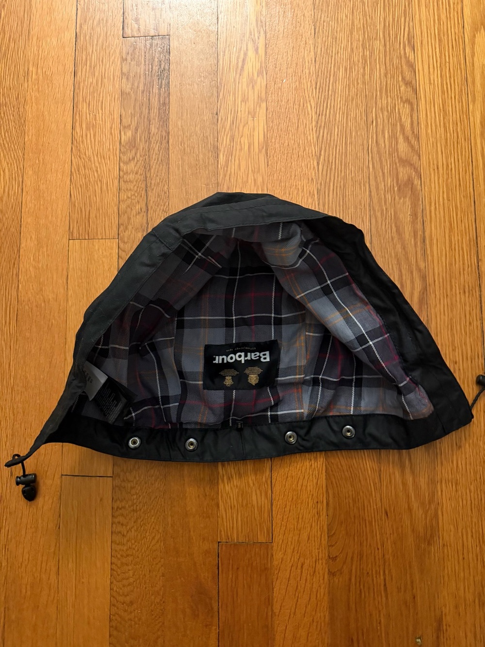 Black Barbour Beadnell Waxed Jacket and Hood, Women’s US 8 - Picture 8 of 9